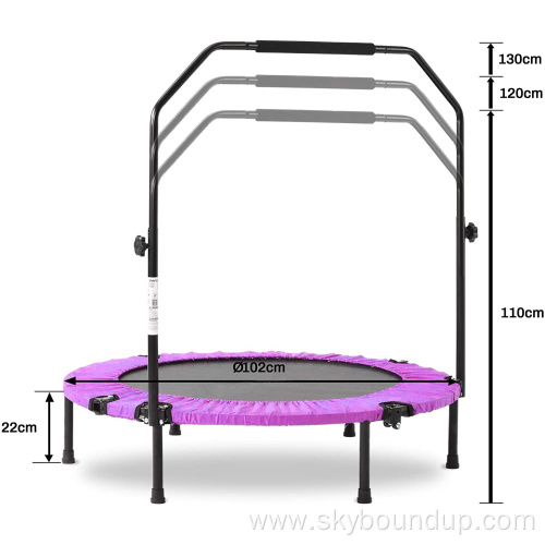 Folding Trampoline Exercise Trampoline with Resistance Bands